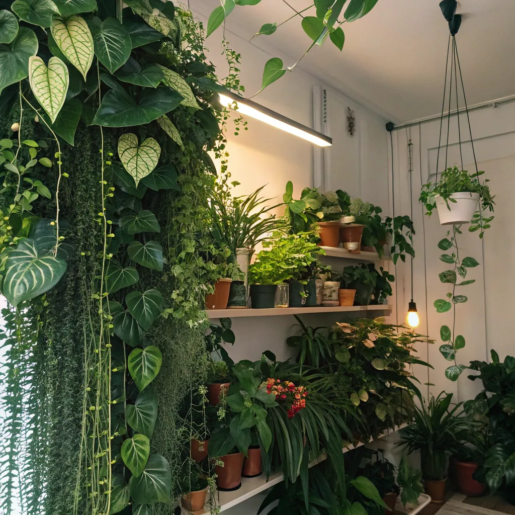 Olivia's flourishing indoor jungle